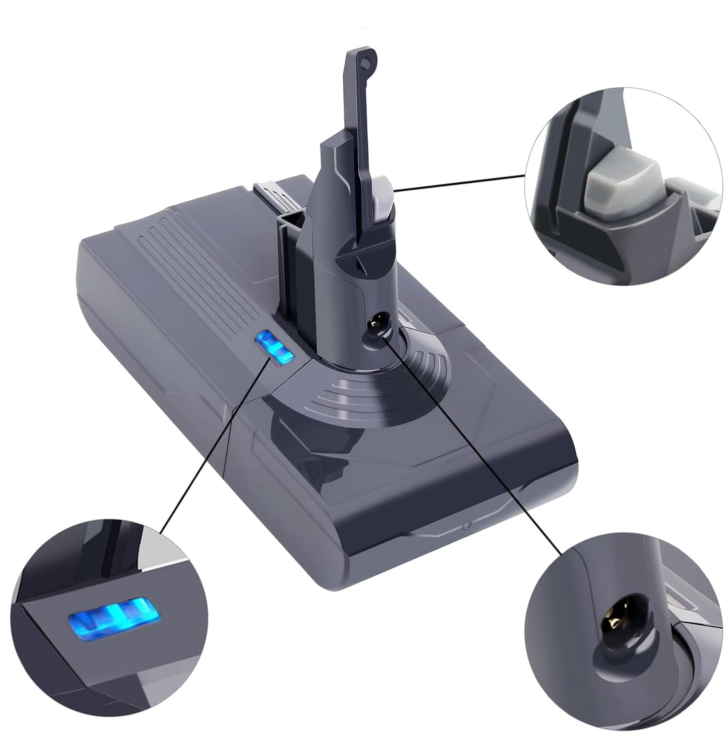 Reemplazo de la batería Dyson V8