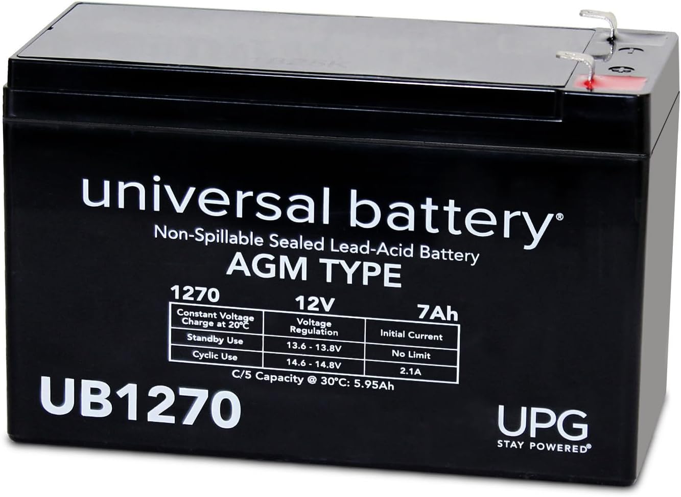 UB1270 12V 7Ah Sealed Lead Acid (AGM)