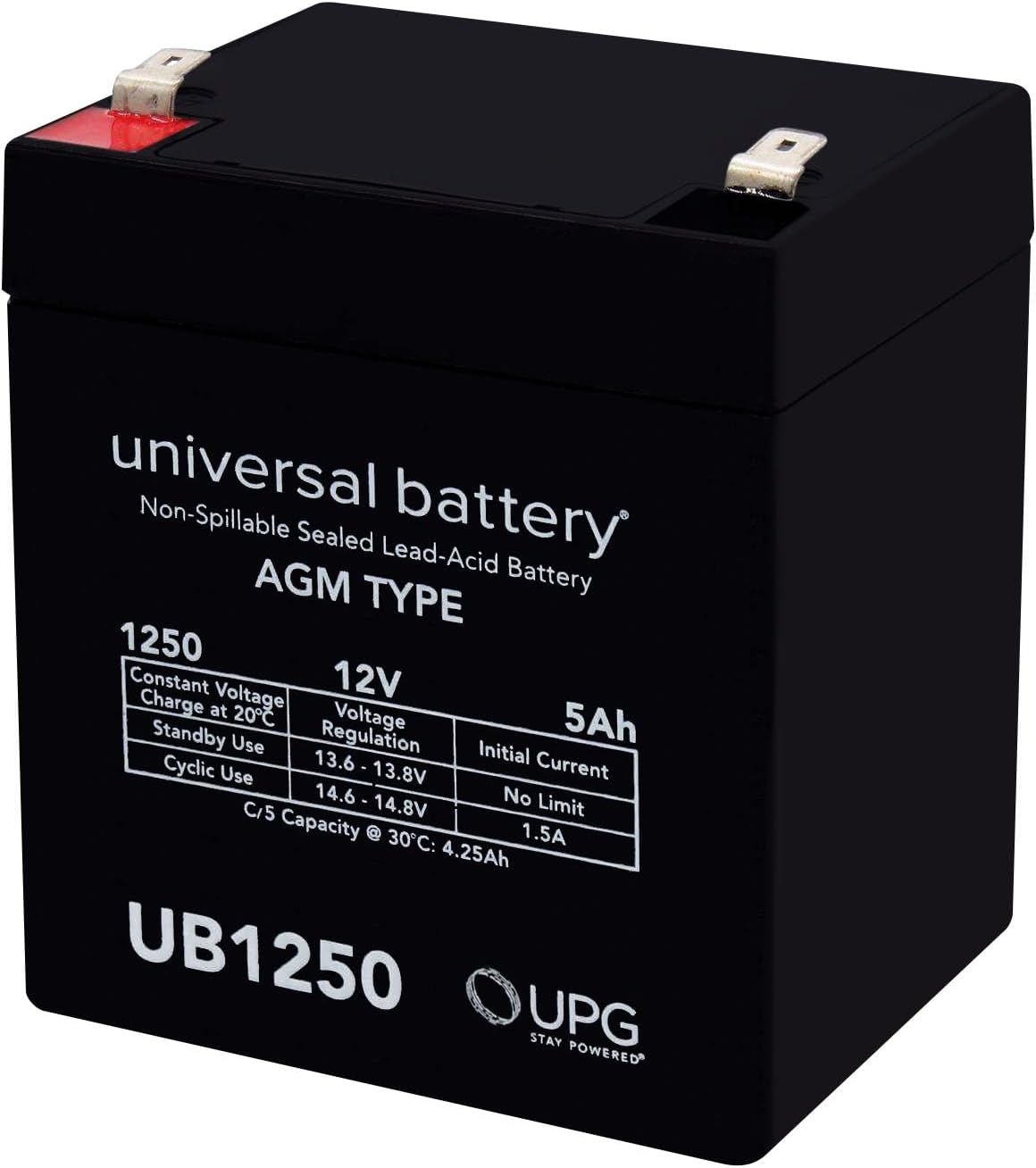 UB1250 12V 5Ah Sealed Lead Acid (AGM)